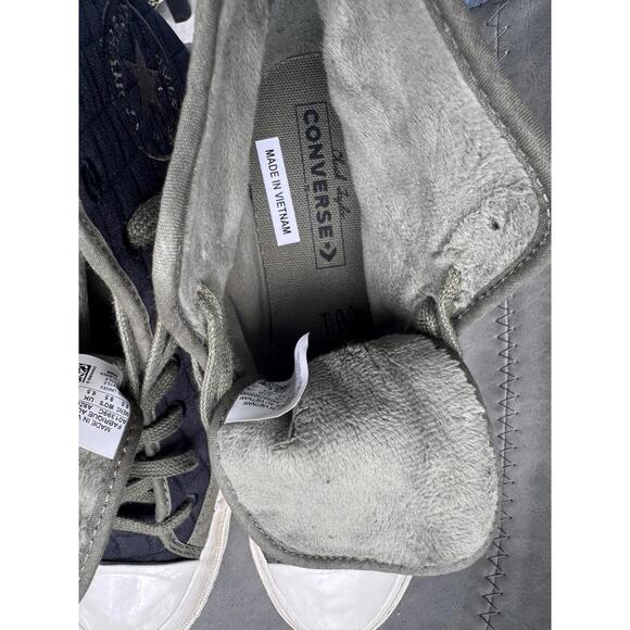 Converse Chuck Taylor Fleece Quilted‎ High Top Sneakers Sz 6.5W 8.5M - Picture 6 of 14